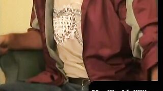 MenWorkinXXX.com - Mature dude strokes his massive cock while smoking a cigar and cum