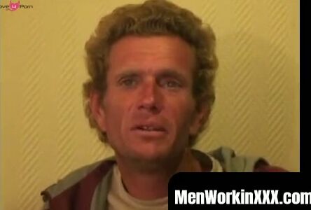 MenWorkinXXX.com - Mature dude strokes his massive cock while smoking a cigar and cum
