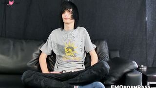 Leo Jones sinks his emo dick into a fleshlight to help him ejaculate