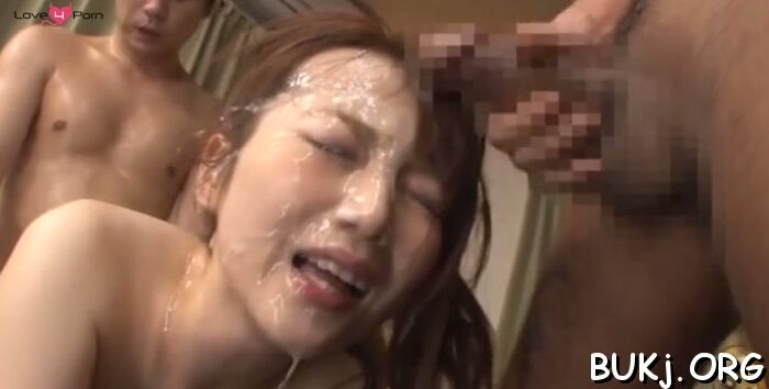 Frisky nipponese Hana Nonoka sucking and riding in style