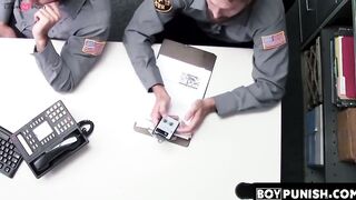 BoyPunish.com - Young man in uniform's teasing and raw, hardcore barebacking by a hor