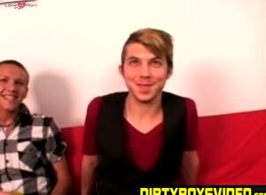 Wild anal doggystyle on the couch by gorgeous couple Dillon and Jay
