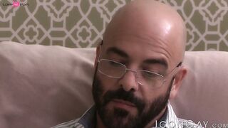 Bald psychotherapist Adam Russo drives my ass crazy with his restless pounding