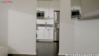 Brunette Casey Calvert tries BBC for the first time and loves it