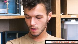 SayUncleNetwork.com - Young shoplifter sucks officer then takes a raw pounding