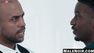 MaleNoir.com - Bald Julian's anal experience sitting on my dick