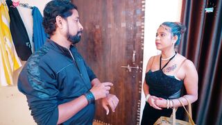 Super hot lady with big boobs came for the sex interview