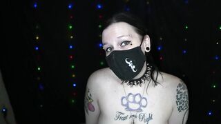 Slutty GothBunny Ride Her New Penis