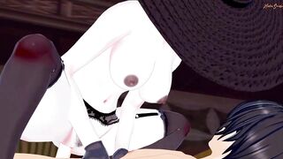 Vampire Cougar Lady Dimitrescu gets fuck from your pov, riding