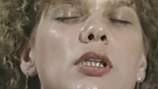 German amateur Doris bald into her ebony nylons