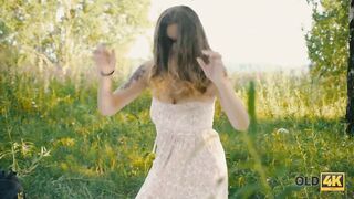 OLD4K Older man doesnt waste chance to banged! teenagers girlfriend outdoor