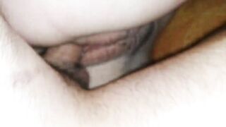 fucked gf during menstruation, cum on twat