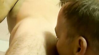 JoeSchmoeXXX.com - Chubby amateur guy devours hairy cock and gets a big load