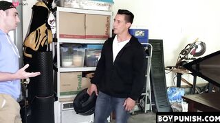 BoyPunish.com - Shoplifting jock's intense rimming and raw, hard banging by a horny g