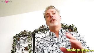POV of kinky babysitter Jeff Drizzle putting make up on you