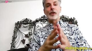 POV of kinky babysitter Jeff Drizzle putting make up on you