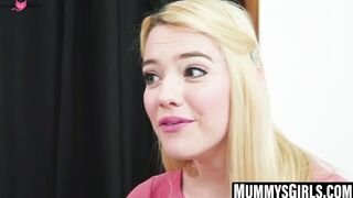 Kenna James moans as stepmom tongues her clit and ass