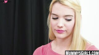 Kenna James moans as stepmom tongues her clit and ass