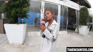 Thai Cherry is pussy railed by her lover while using vibrator