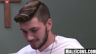 MaleIcons.com - Priests Michael Del Ray Justin Dean sacred sex