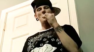 JoeSchmoeXXX.com - Inked thug receives oral service from a fat cock lover