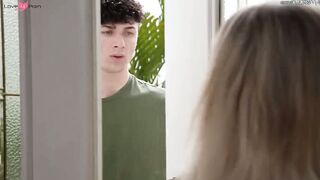 Sexy Tits And Pretty Face Mature Blonde Takes Young Guy's Cock