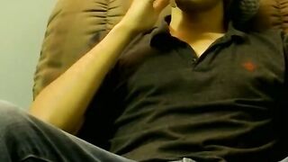 JoeSchmoeXXX.com - Chunky boy sucks big hairy dick and makes his buddy blast