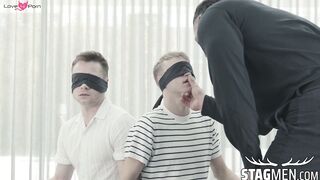Escorts Andrew Connor and Noah White bend over and worship Nik Fros
