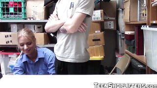 Lesbian MILF officer adores banging young horny shoplifters