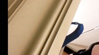 spying on stepmom. (BBW, big tits, hairy)