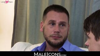 MaleIcons.com - Young student's secret encounter with professor Hans Berlin's big coc