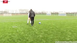 The Irresistible Blonde Goddess Takes Down the Football Star