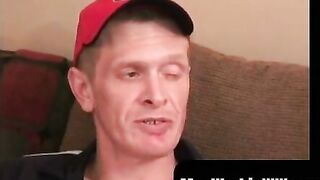 MenWorkinXXX.com - Older amateur has a blast stroking his cock on the couch