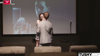 TUSHY Campus Seductress Stella Barey Seduces Teacher with Insatiable Anal Lovemaking