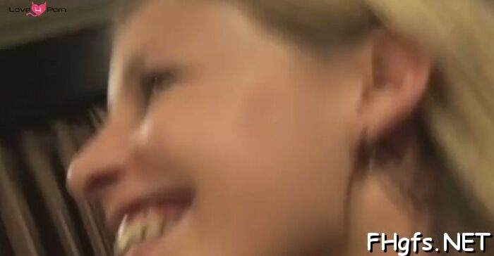 Delectable blonde floosy enjoys sex with a random dude