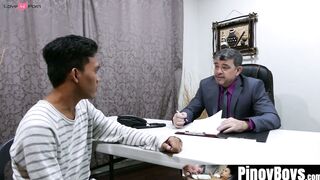 PinoyBoys.com - Bearded and mature daddy gets some sweet Asian twink ass bareback
