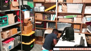 SayUncleNetwork.com - Security officer destroys ebony shoplifterâs ass in raw fuck