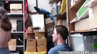 Teen Veronica Vega getting her pussy punished for stealing