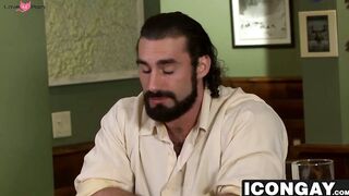 Straight guy Brendan enjoys getting a blowjob by another man