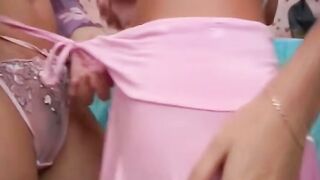 Double the Fun coupled 19 year old lesbians sample toy