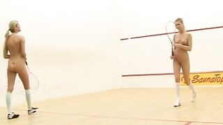 Squash enthusiasts take their super female Frendrances to the limit of dyke carnage