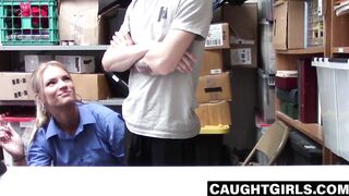Big tit lady cop fucks tattooed thief in interrogation