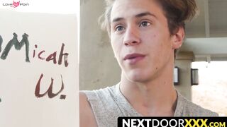 NextDoorXXX.com - Jock models, then raw pounds his artistically inclined partner