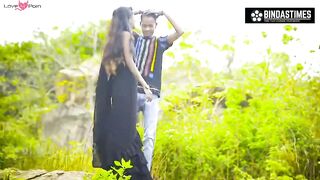 Oh Dear! Mountain Boy Fucks His Girlfriend In the Jungle Openly