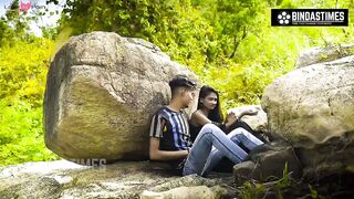 Oh Dear! Mountain Boy Fucks His Girlfriend In the Jungle Openly