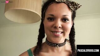 Khloe White gets spanked and pounded hard on the couch