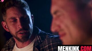 Johnny Ford turns hiker Derek Kage into his savage bondage fucktoy