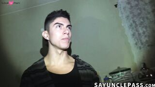 Phoenix Leo takes huge cucumber and Cole Churchs raw cock in foursome