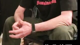 MenWorkinXXX.com - Mature homo comes hard while his ass is filled with a dildo