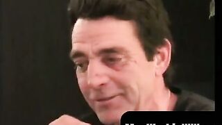 MenWorkinXXX.com - Mature homo comes hard while his ass is filled with a dildo